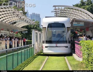 改造前的有轨电车广州塔站