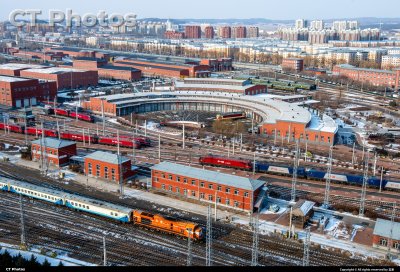 牡丹江机务段扇形机库