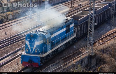 DF5进行货车编组作业